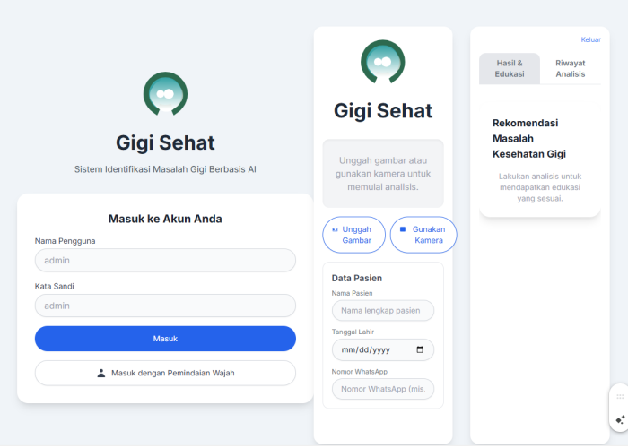 Sistem Identifikasi Dini Penyakit Gigi dan Mulut Berbasis Artificial Intelligence (AI)